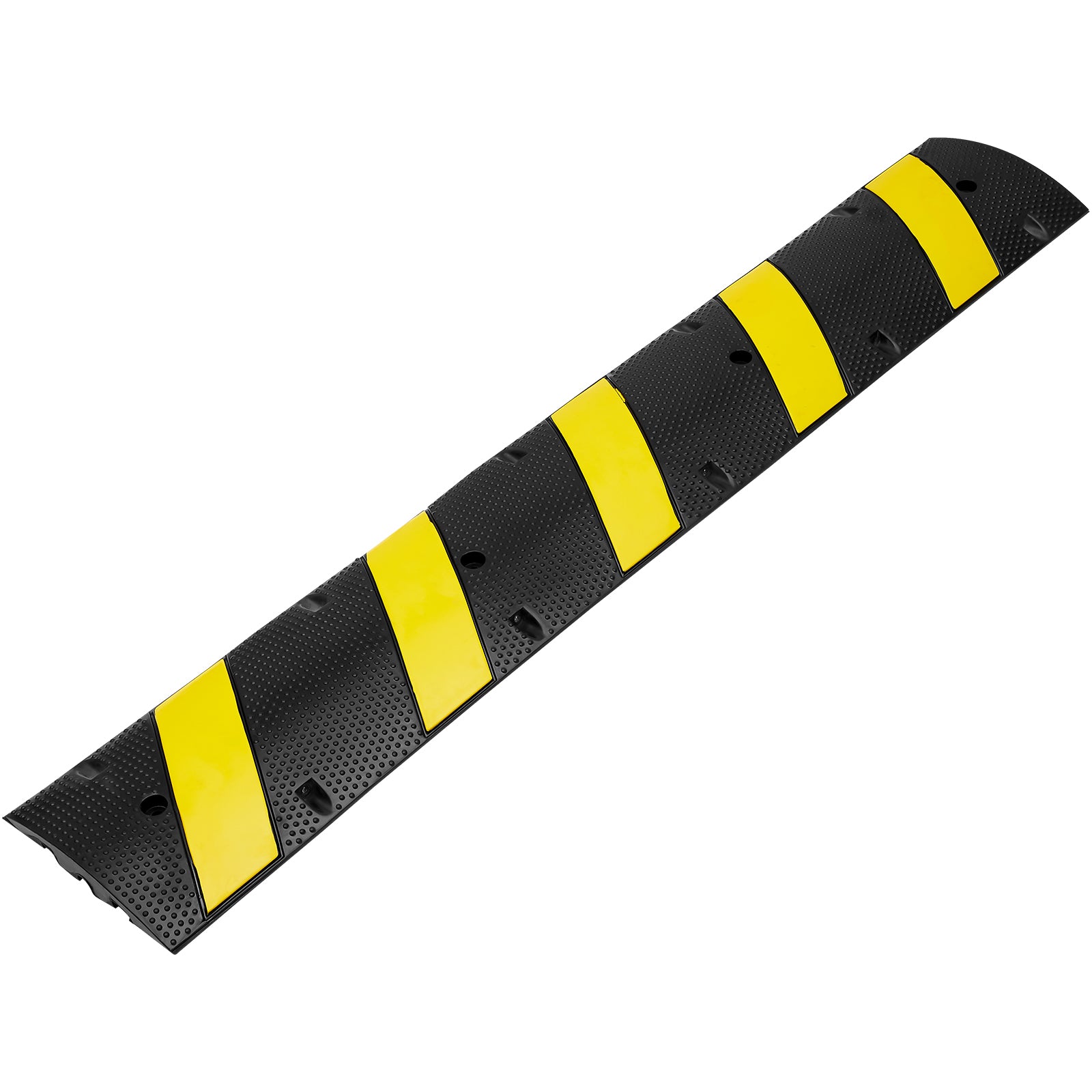 2 PCs 72'' Rubber Speed Bump 2 Channel 22000lbs Load Heavy Duty Speed Hump
