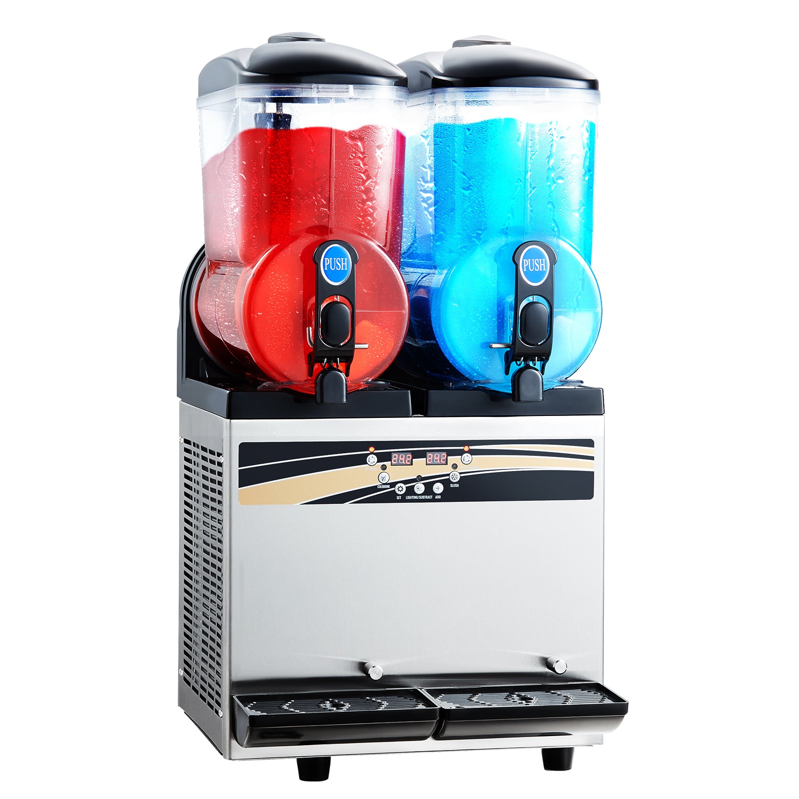 Commercial Slushy Machine 15Lx2 Tank Margarita Smoothie Frozen Drink Maker