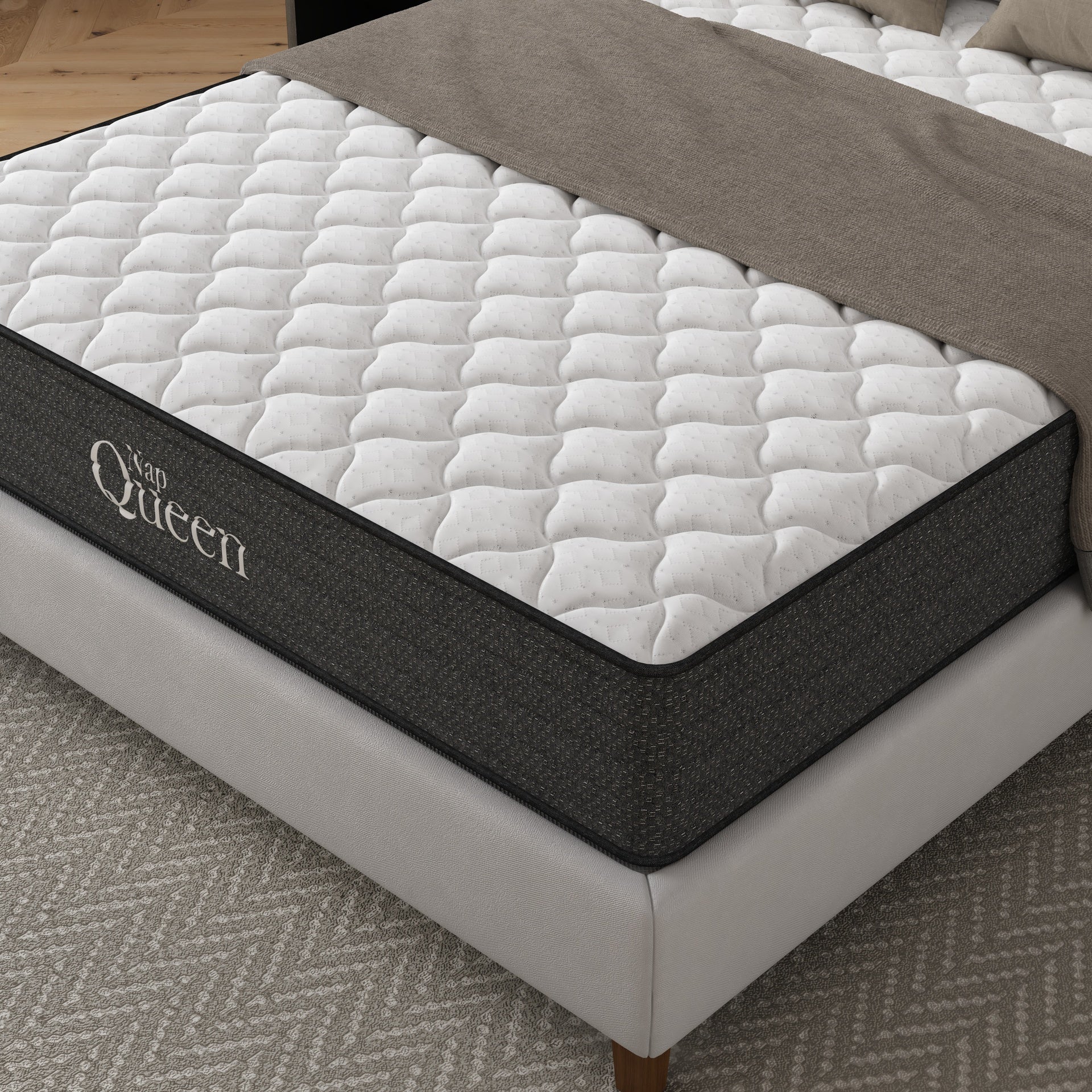 NapQueen Victoria 10 Inch Queen Cooling Gel Hybrid Mattress, CertiPUR-US Certified, Made in USA