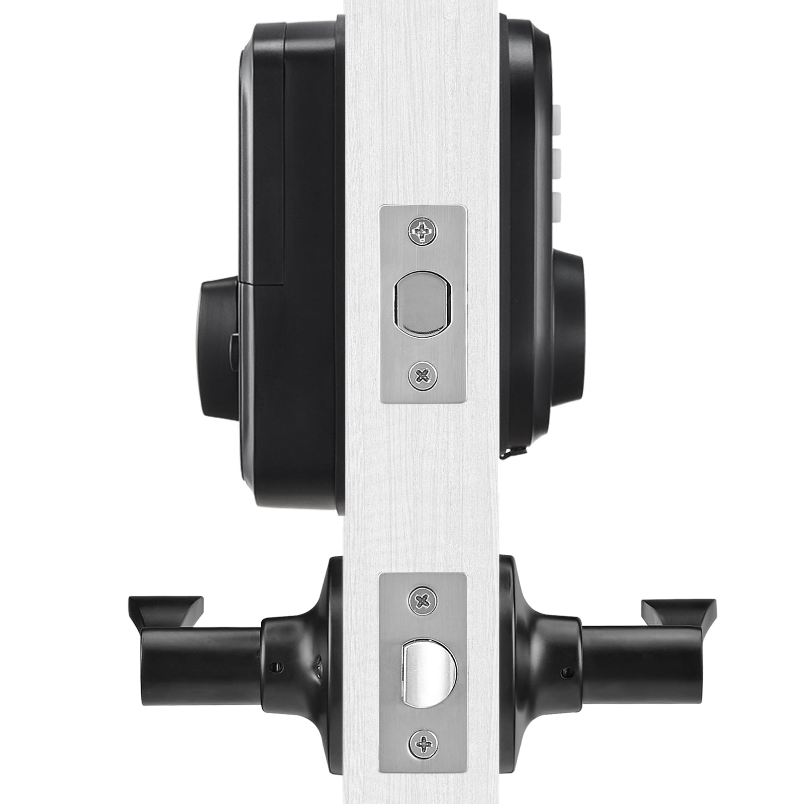 Fingerprint Door Lock with Level Handles Keyless Entry Door Lock Password