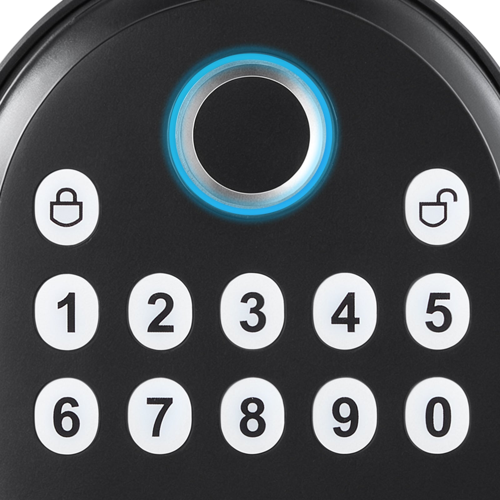 Fingerprint Door Lock with Level Handles Keyless Entry Door Lock Password