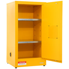 Flammable Cabinet 18.1" x 18.1" x 35.4", Galvanized Steel Safety Cabinet, Adjustable Shelf Flammable Storage Cabinet, for Commercial Industrial and Home Use