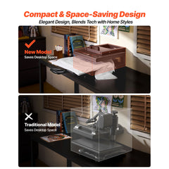 Hybrid Heat Press, 15 x 15 inch, 5-in-1 Multifunction, Heat Up Fast and Even, All-New Patented Design, Easy to Control, Sublimation Press Machine for T-shirts/Mugs/Tumblers/Caps/Plates, Black