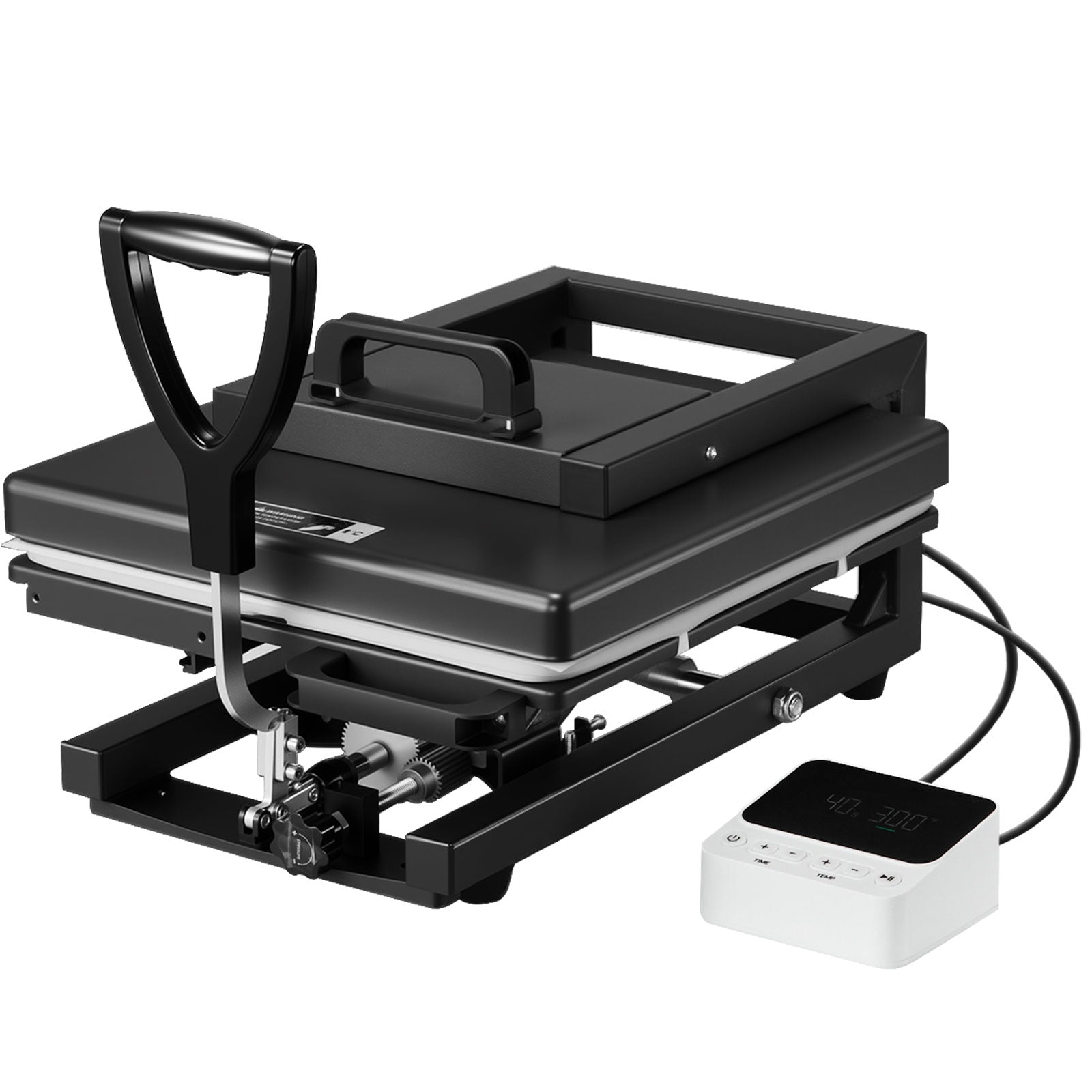 Hybrid Heat Press, 15 x 15 inch, 5-in-1 Multifunction, Heat Up Fast and Even, All-New Patented Design, Easy to Control, Sublimation Press Machine for T-shirts/Mugs/Tumblers/Caps/Plates, Black