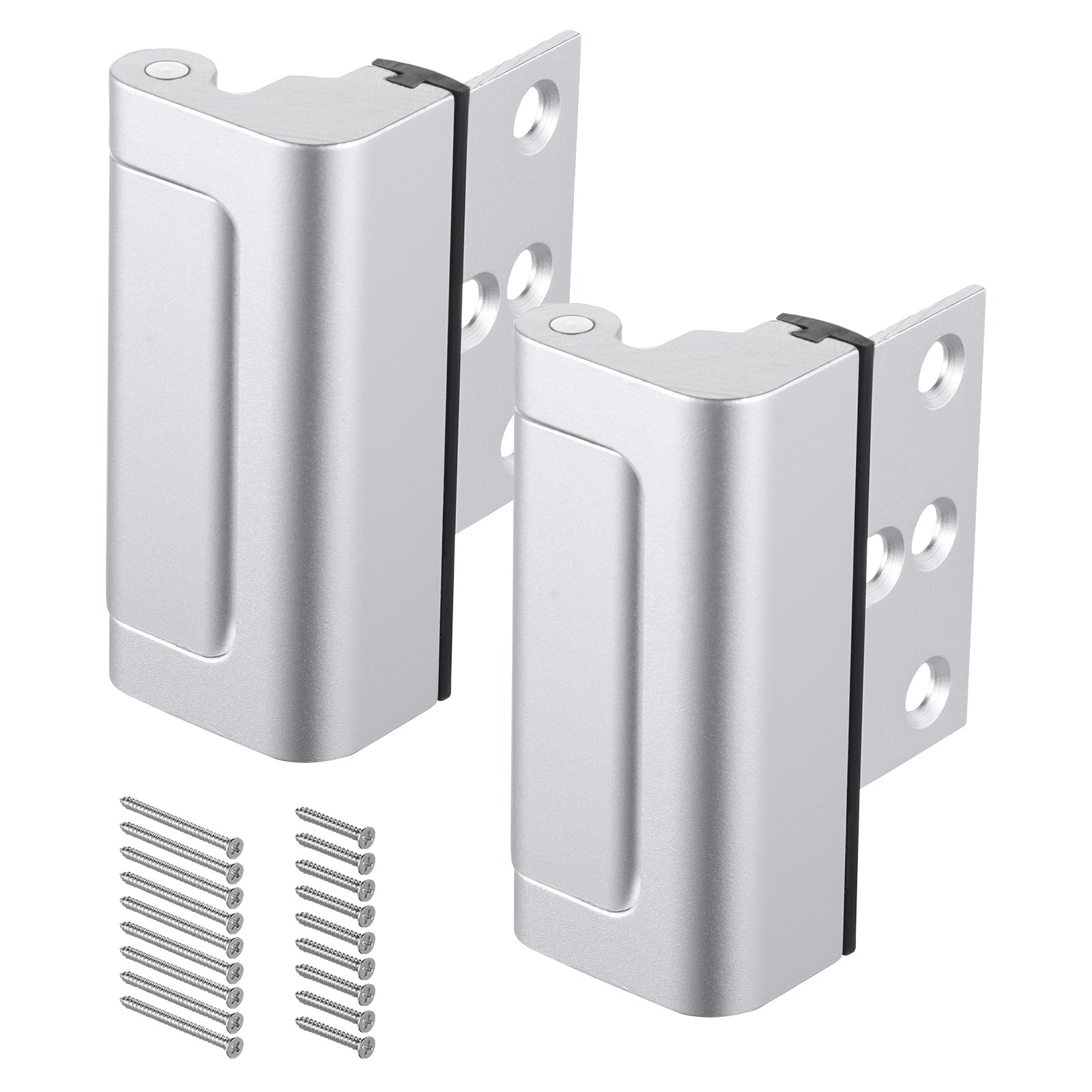 Door Reinforcement Lock Home Security Door Lock 2 Pack with 3 Inch Stop