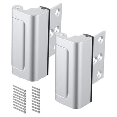 Door Reinforcement Lock Home Security Door Lock 2 Pack with 3 Inch Stop
