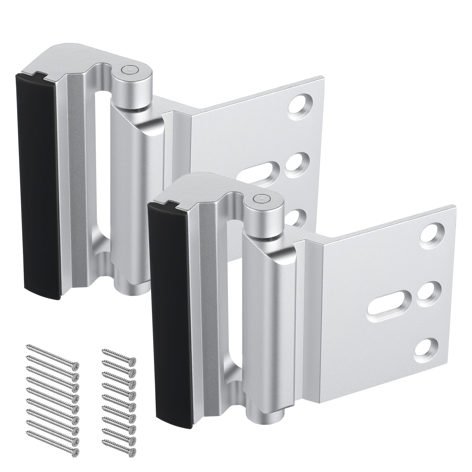 Door Reinforcement Lock Home Security Door Lock 2 Pack with 3 Inch Stop