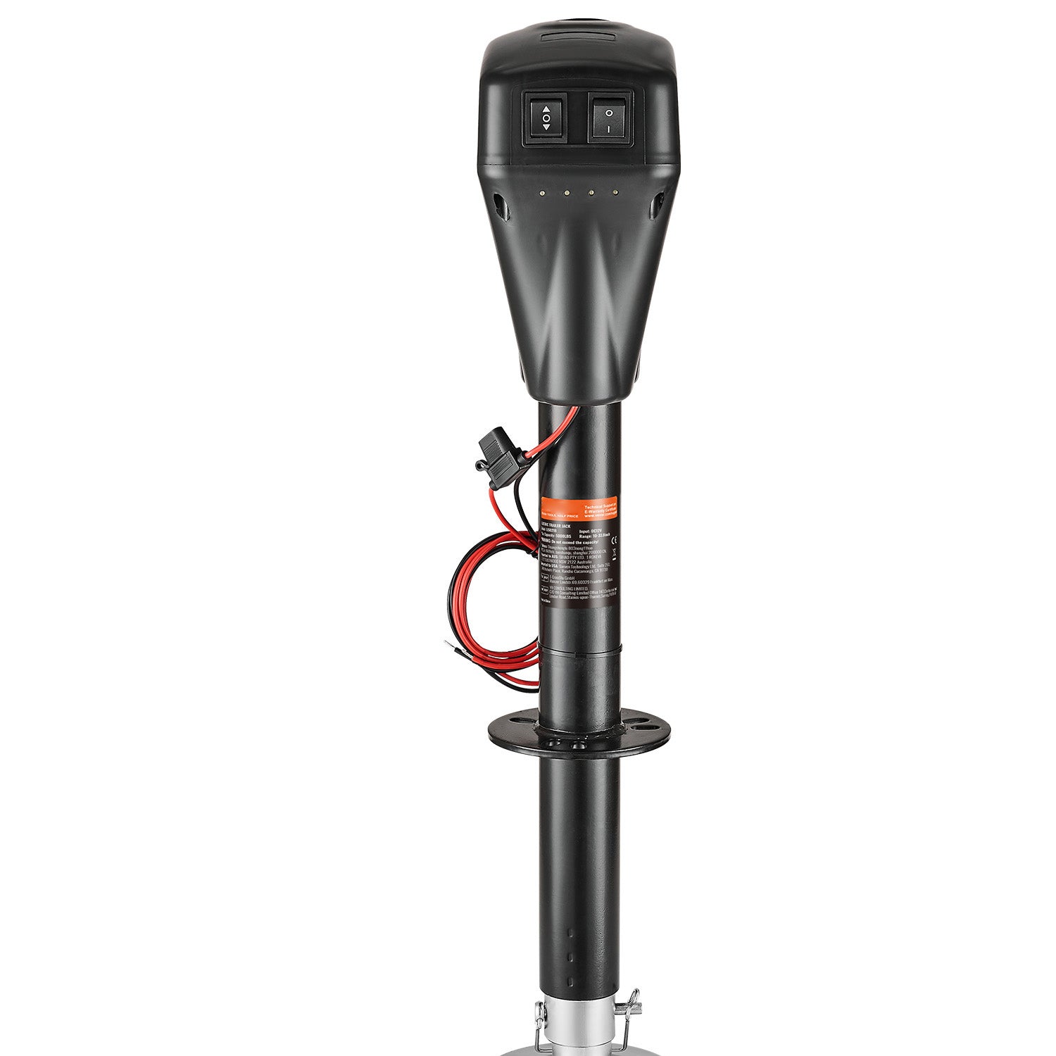 Electric Trailer Jack 5000 lbs Power Tongue Jack for RV Trailer & Camper Black