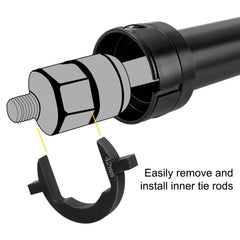 Inner Tie Rod Tool Kit, 13 Pcs Crowfoot Adapters Inner Tie Rod Tool Set, 13 Pcs Tie Rod Removal Tool, 1/2 Inch Drive Tube Tie Rods Tool, Heavy-Duty Steel Inner Tie Rod Removal Tool for Vehicle