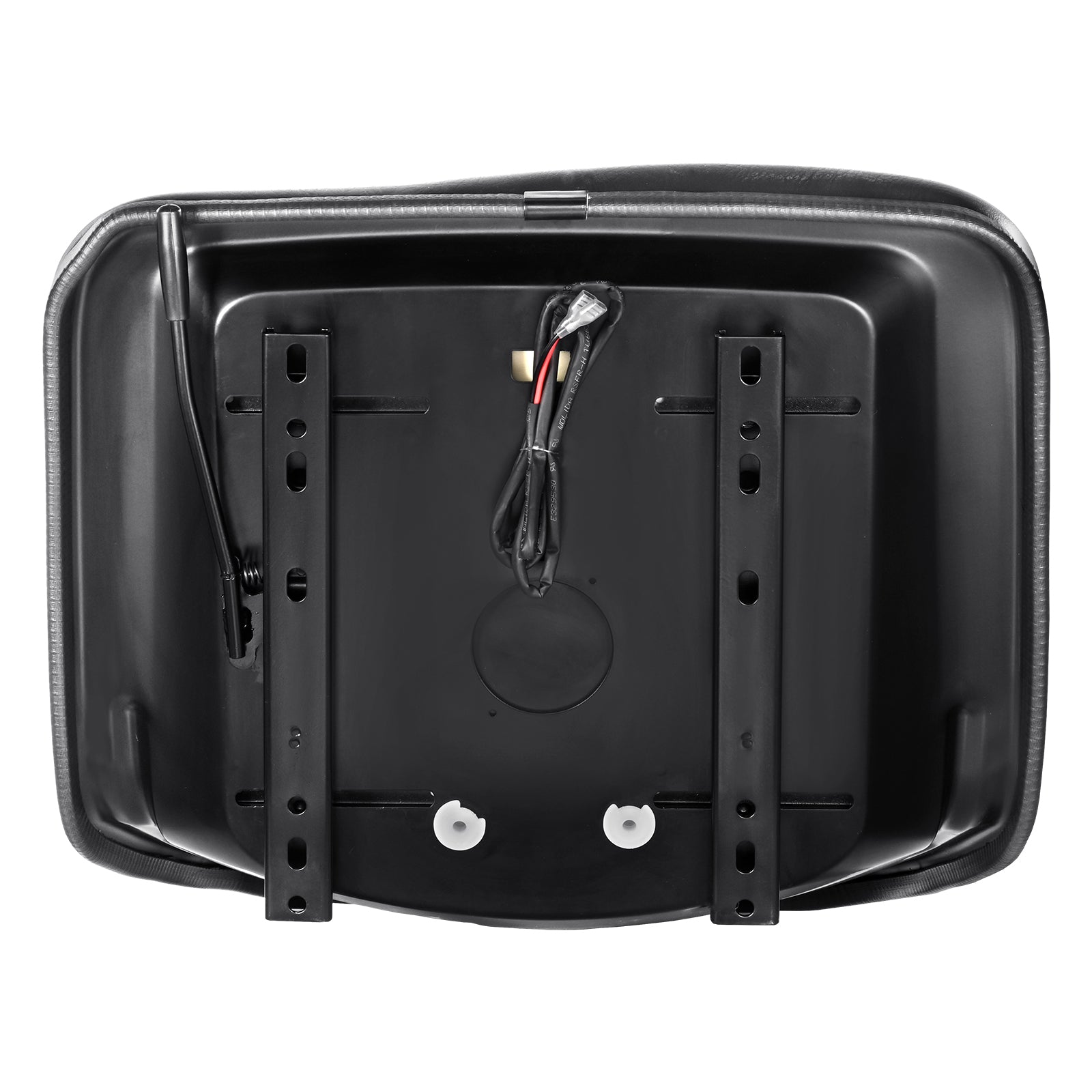 Universal Tractor Seat, Lawn Mower Seat with Micro Switch and Drainage Holes, 6.3-11.8 inch Extended Slot Tractor Seat for Tractor Loader Excavator