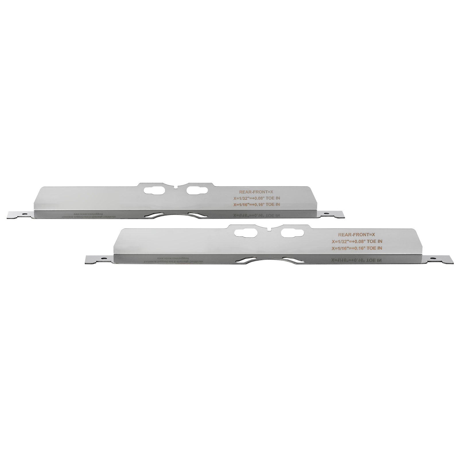 Wheel Alignment Tool, 2-Pack Toe Alignment Toe Plates, Stainless Steel Wheel Alignment Tool Plate, Toe Angle Accurate Measurement, Includes 2 Measuring Tapes & Conversion Chart