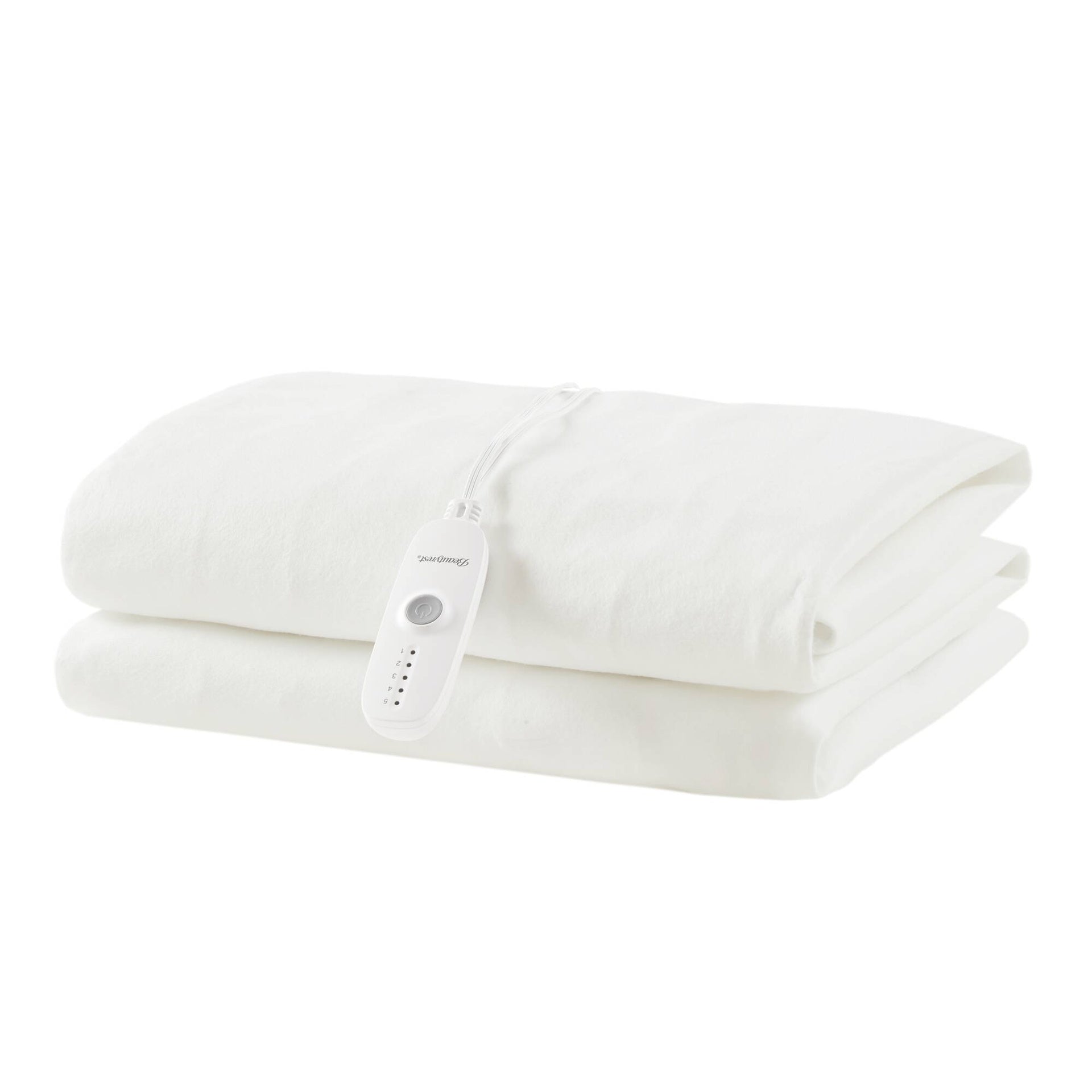 1-Piece Twin XL Heated Mattress Pad,White