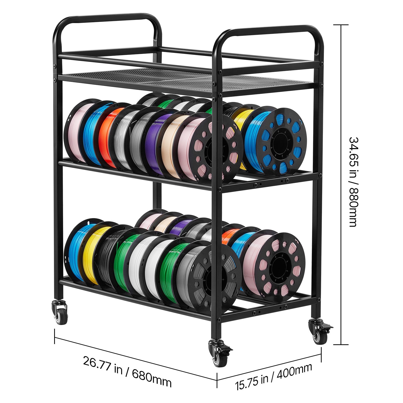 3D Printer Filament Storage Rack 3 Tier Filament Spool Holders Racks