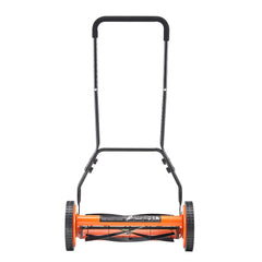 18" Manual Push Reel Lawn Mower 5-Blade Adjustable Height Grass Catcher 4 Wheels