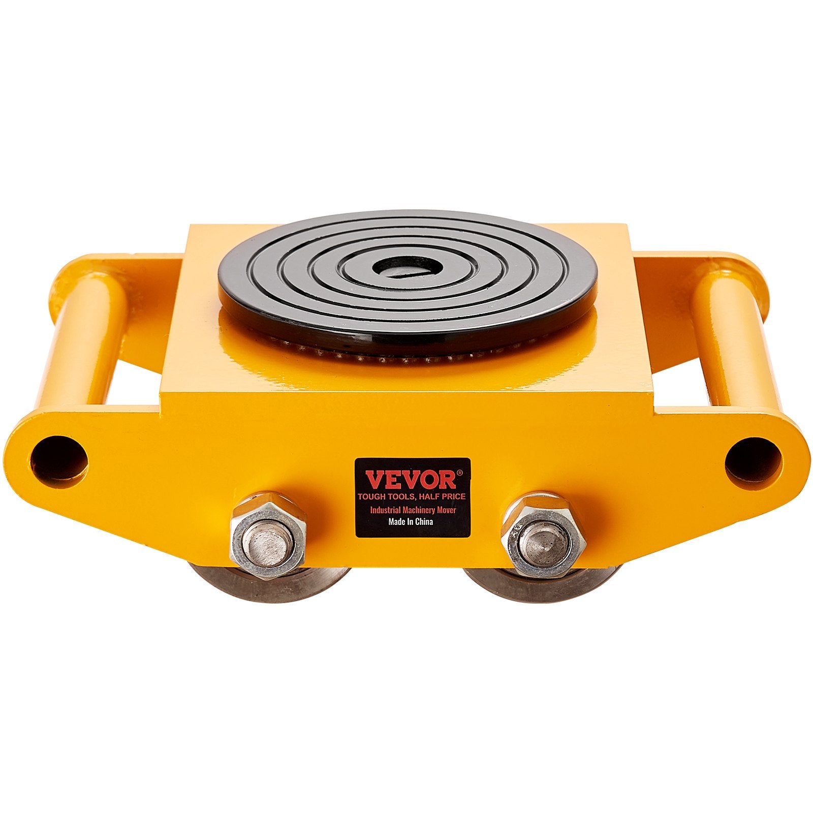 4PCS Machinery Skate Dolly, 26455LBS/12T Industrial Machinery Mover, Heavy Duty Carbon Steel Machinery Moving Skate & 4 Carbon Steel Wheels and 360° Rotation Non-slip Cap for Warehouse, Factory
