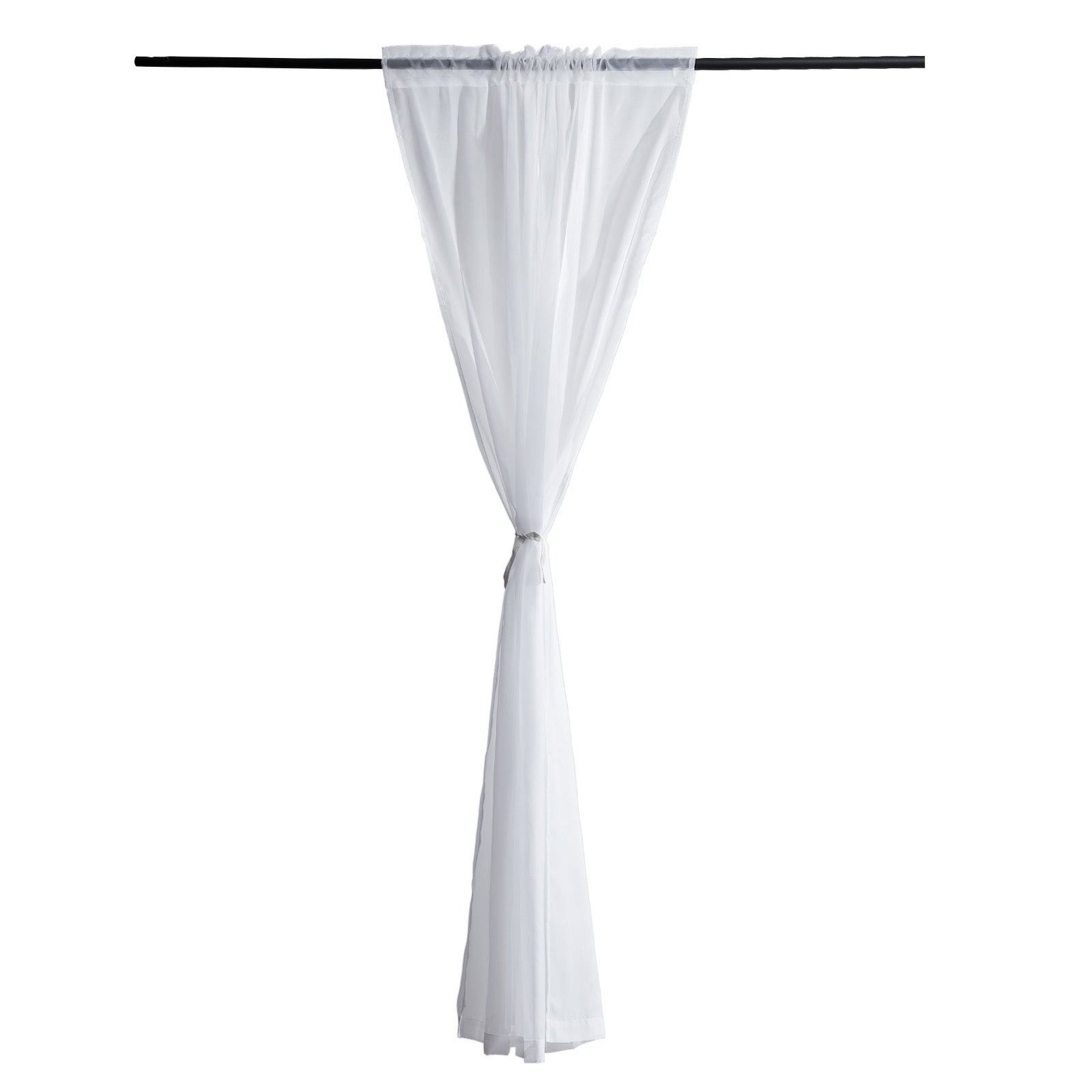 Sheer Curtains 42 W x 84 L inches 2 Panels Window Drapes Rod Pocket Polyester