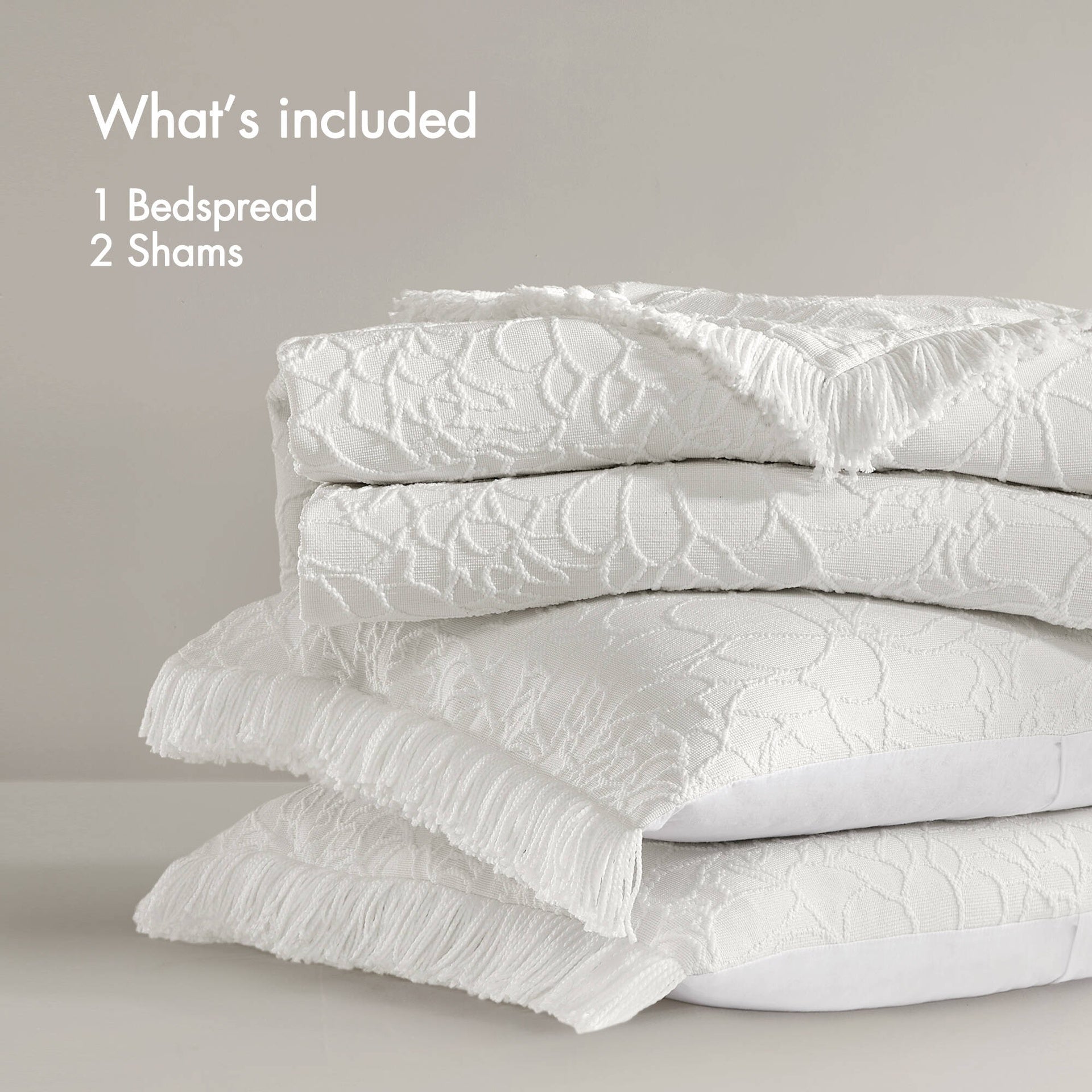 3PCS Queen Bedspread Set
