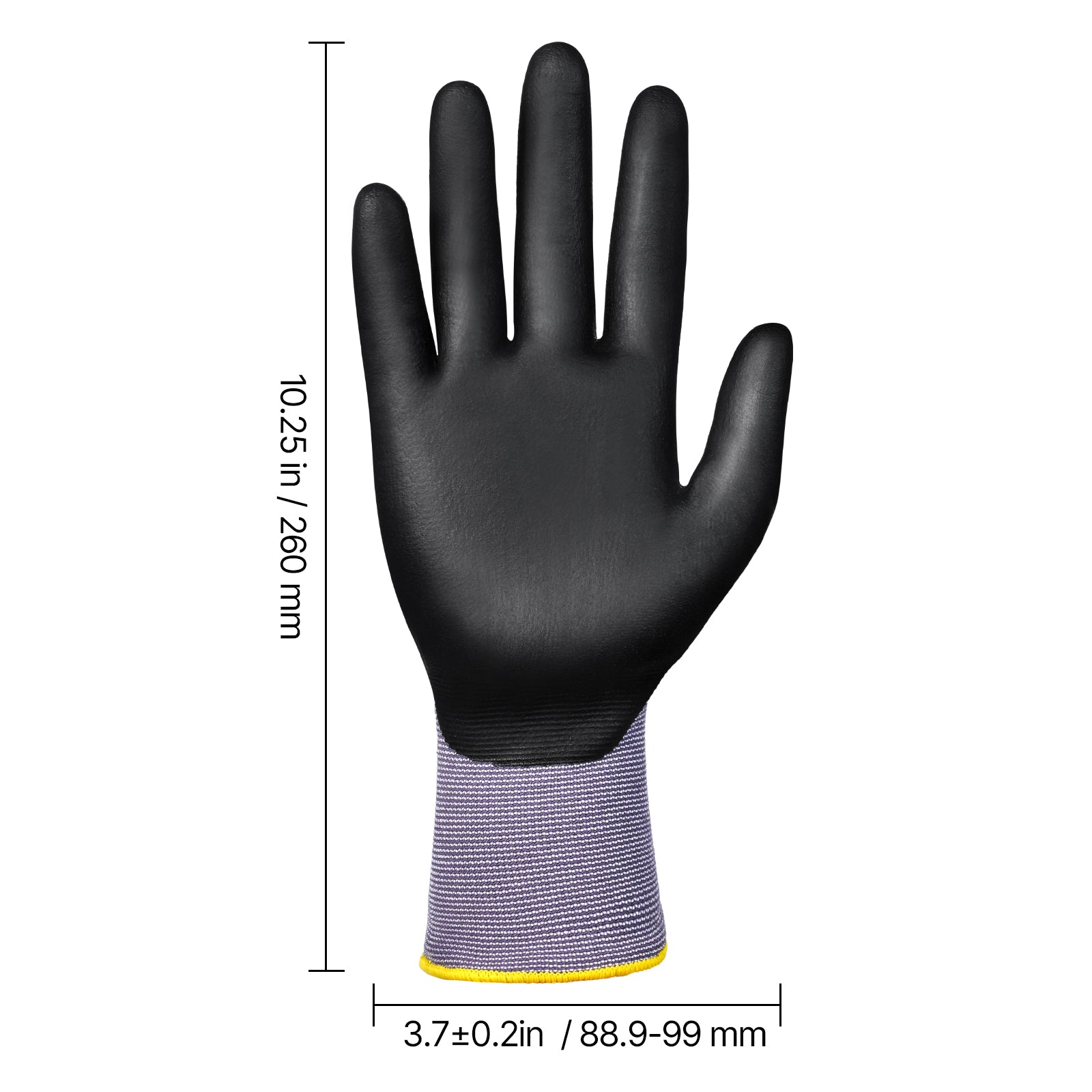 Work Gloves 12-Pair Touch Screen Nitrile-Coated Garden Construction Gloves
