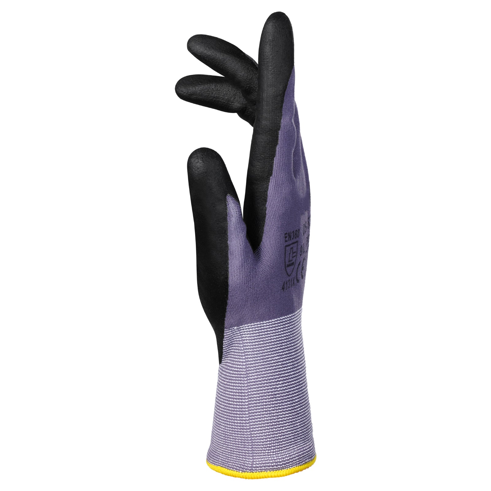 Work Gloves 12-Pair Touch Screen Nitrile-Coated Garden Construction Gloves