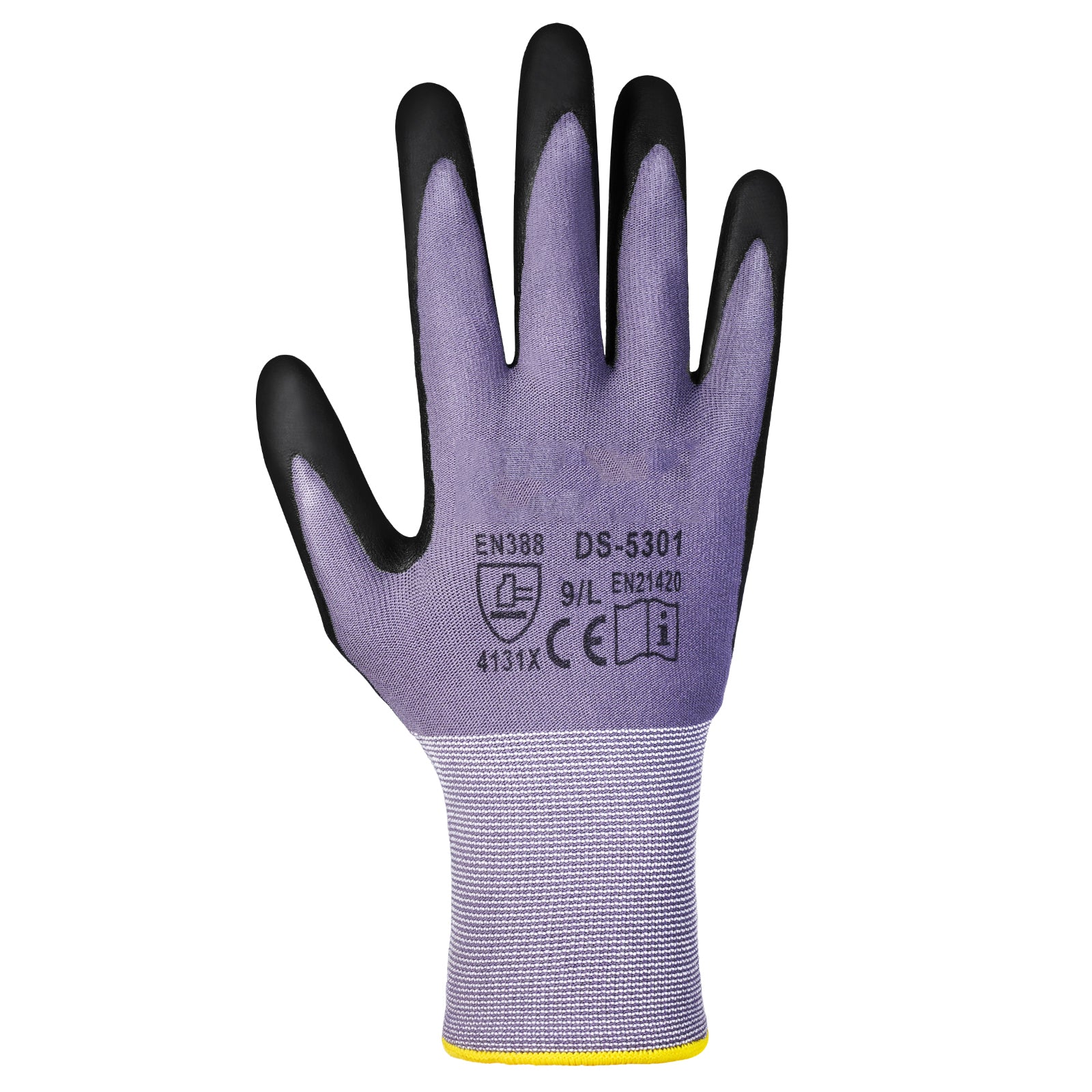 Work Gloves 12-Pair Touch Screen Nitrile-Coated Garden Construction Gloves
