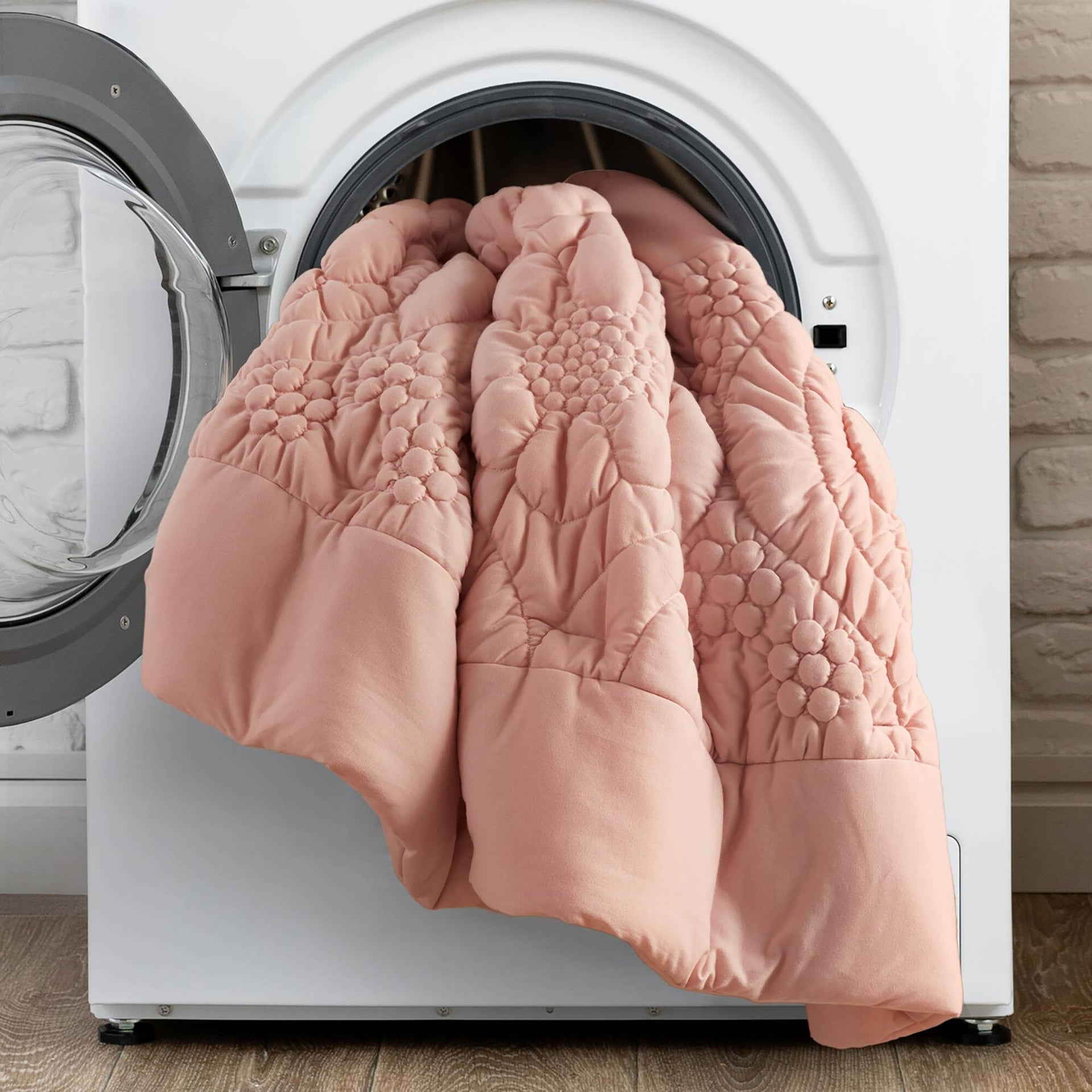 3-Piece Full/Queen Comforter Set,Pink