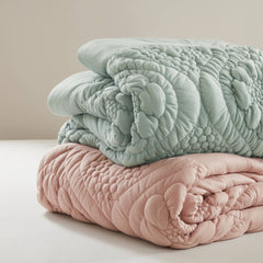 3-Piece Full/Queen Comforter Set,Pink