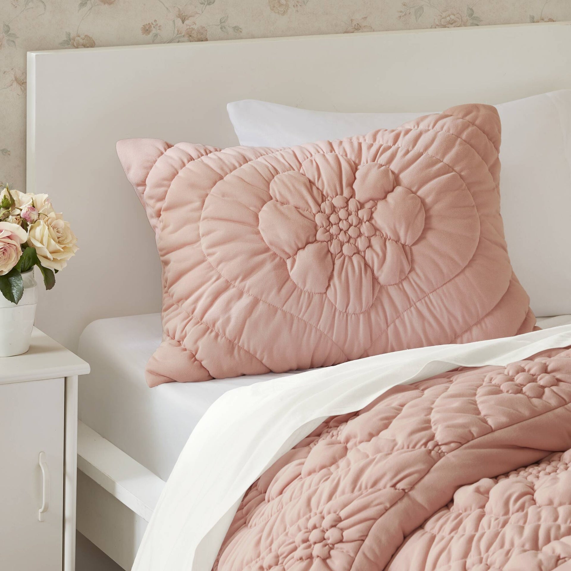 3-Piece Full/Queen Comforter Set,Pink