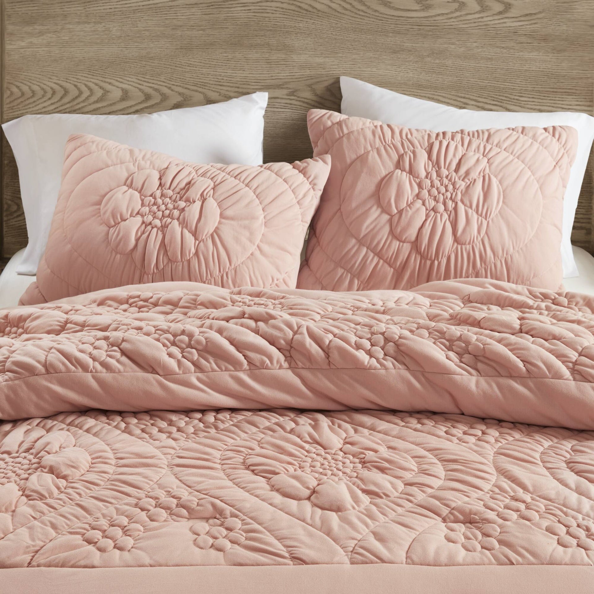 3-Piece Full/Queen Comforter Set,Pink