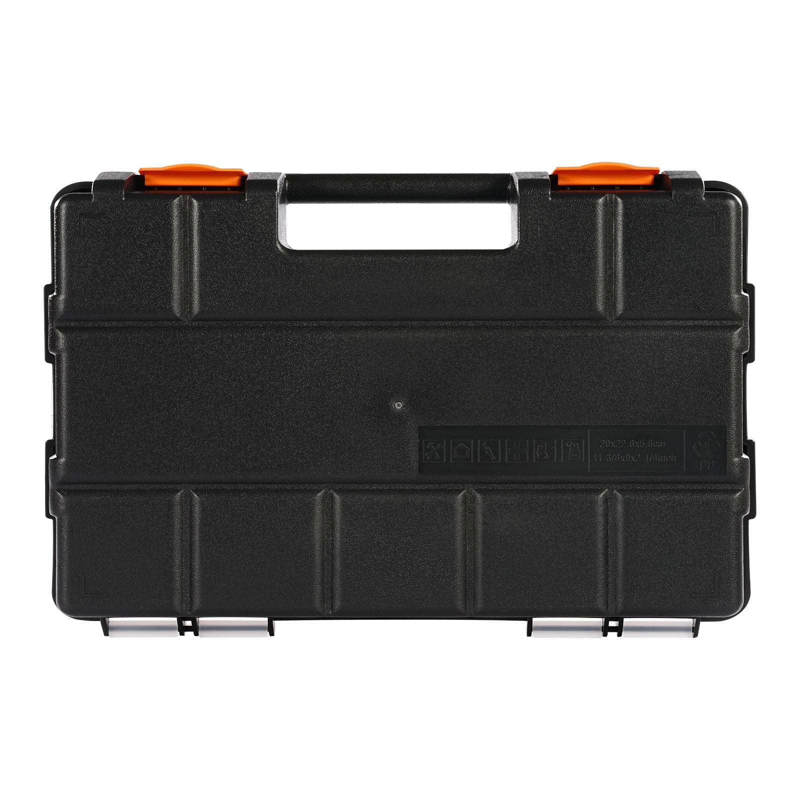 3-Pack Small Parts Organizer, 21 Compartments Tools Organizer Box with Removable Dividers, High-Quality PP Hardware Storage Box with Safety Latch & Portable Handle for Nuts, Bolts, Screws, Nails