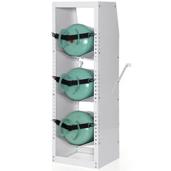 Refrigerant Tank Rack, with 3 x 30-50lb Bottle Tanks, Cylinder Tank Rack 14.56x12.99x1.96 in, Refrigerant Cylinder Rack Gas Cylinder Racks and Holders for Freon, Gases, Oxygen, Nitrogen