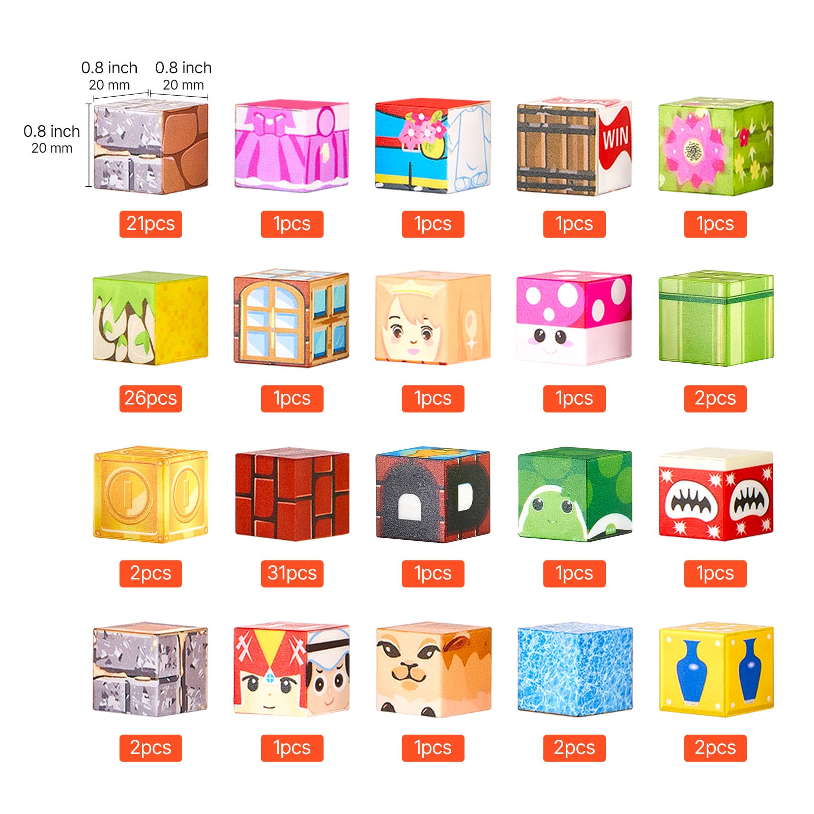 Magnetic Blocks 100 PCS Magnet Blocks Set STEM Montessori Sensory Toys