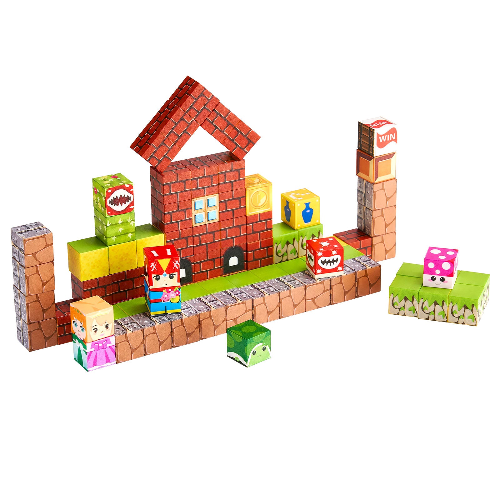 Magnetic Blocks 100 PCS Magnet Blocks Set STEM Montessori Sensory Toys