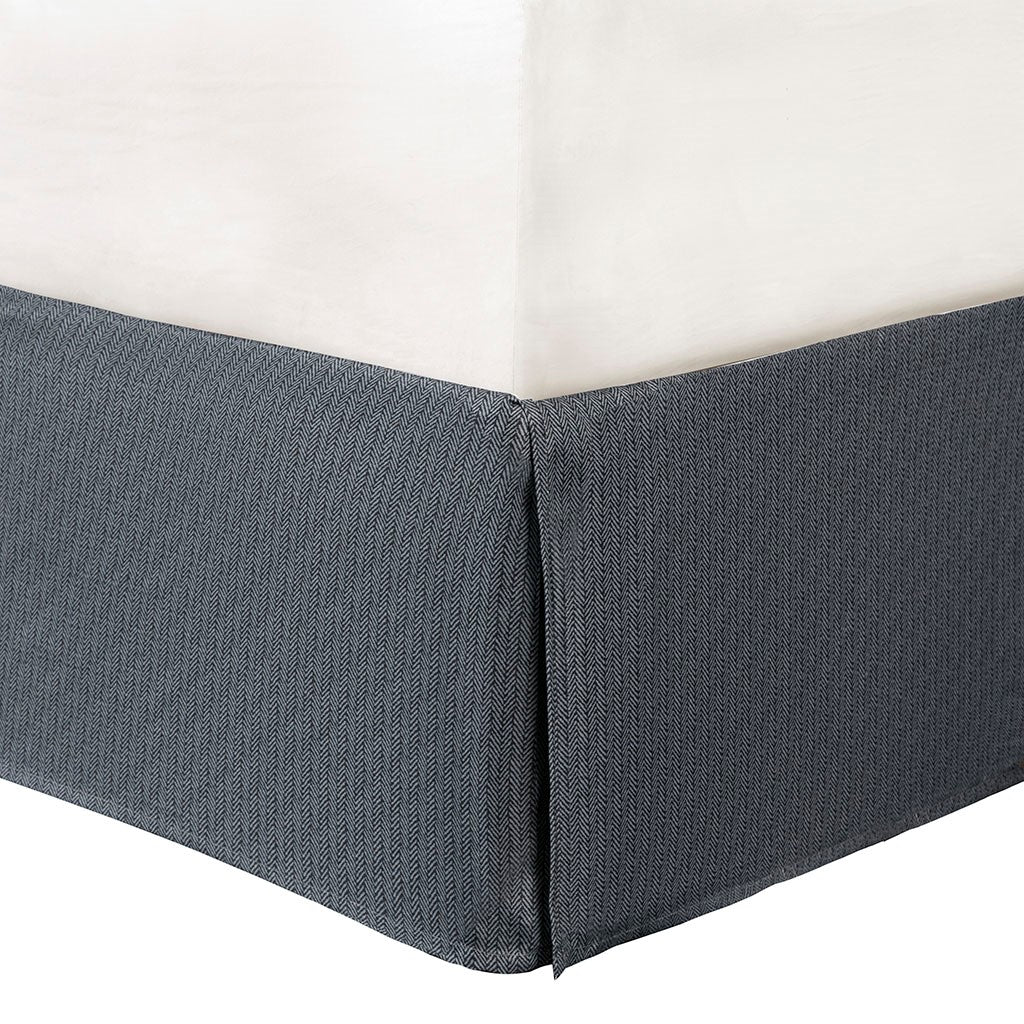 7 Piece Herringbone Comforter Set Grey King