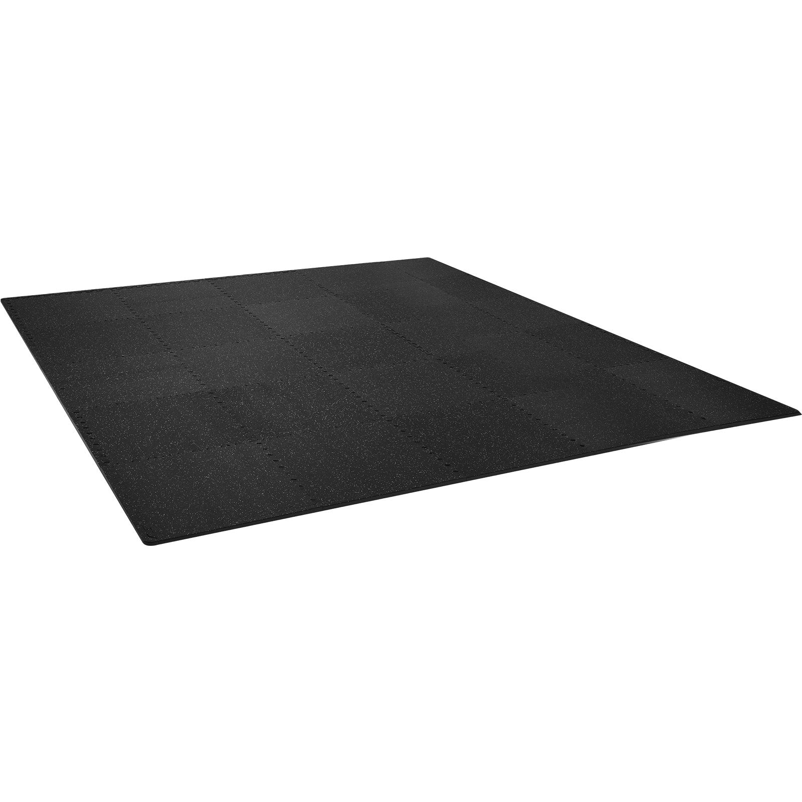 25 PCS 1/2 inch Thick Gym Floor Mats, 24" x 24" EVA Foam & Rubber Top Interlocking Workout Floor Mats with 100 sq.ft Coverage, Waterproof Exercise Puzzle Flooring for Gym, Home, Garage, Basement