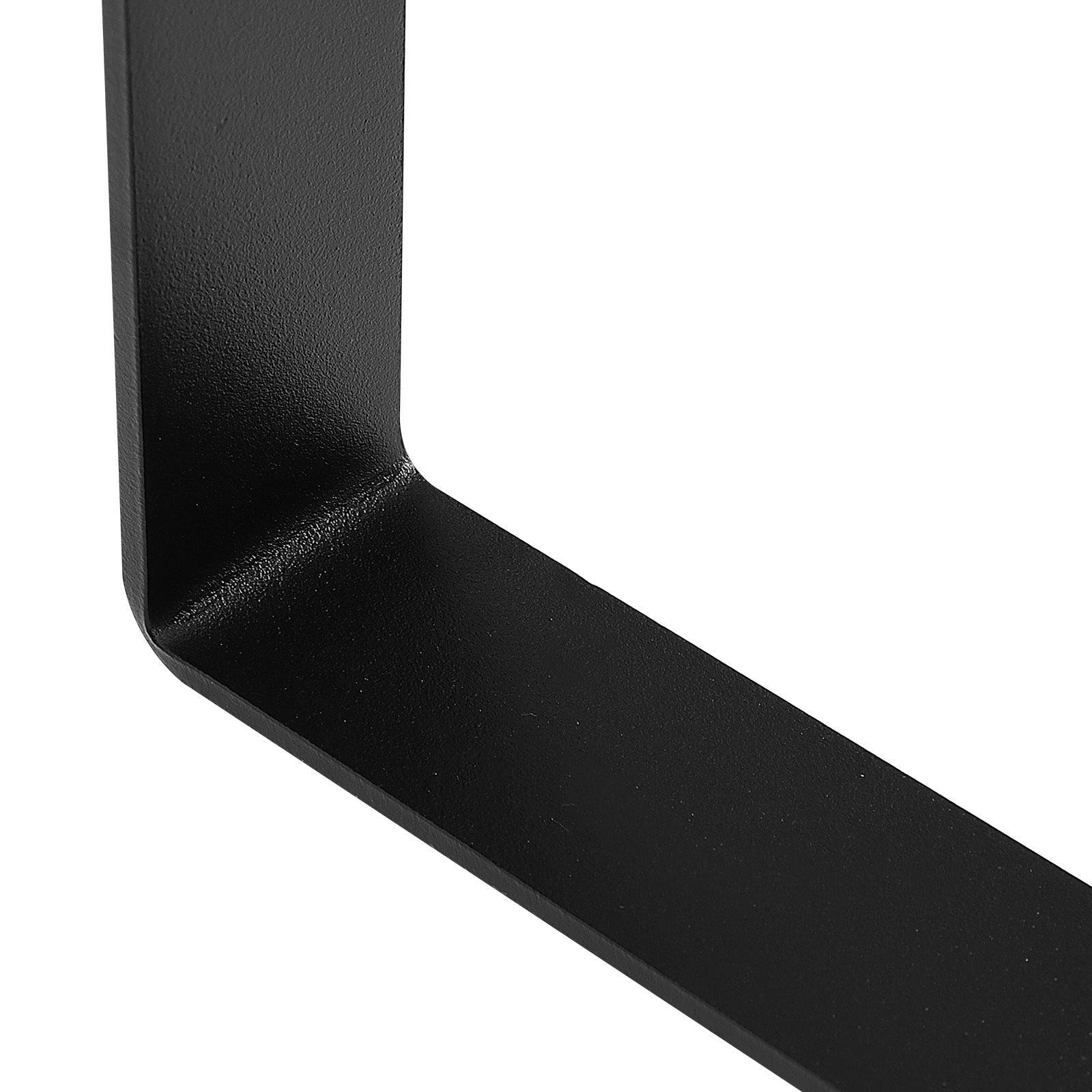16 inch Trapezoid Steel Table Legs, Replacement Furniture Legs Set of 2 for DIY Coffee Tables, Modern Desks, Bench, Night Stands, Sofa, Max Load 400 lbs Heavy Duty, Quick Instalation Legs Black