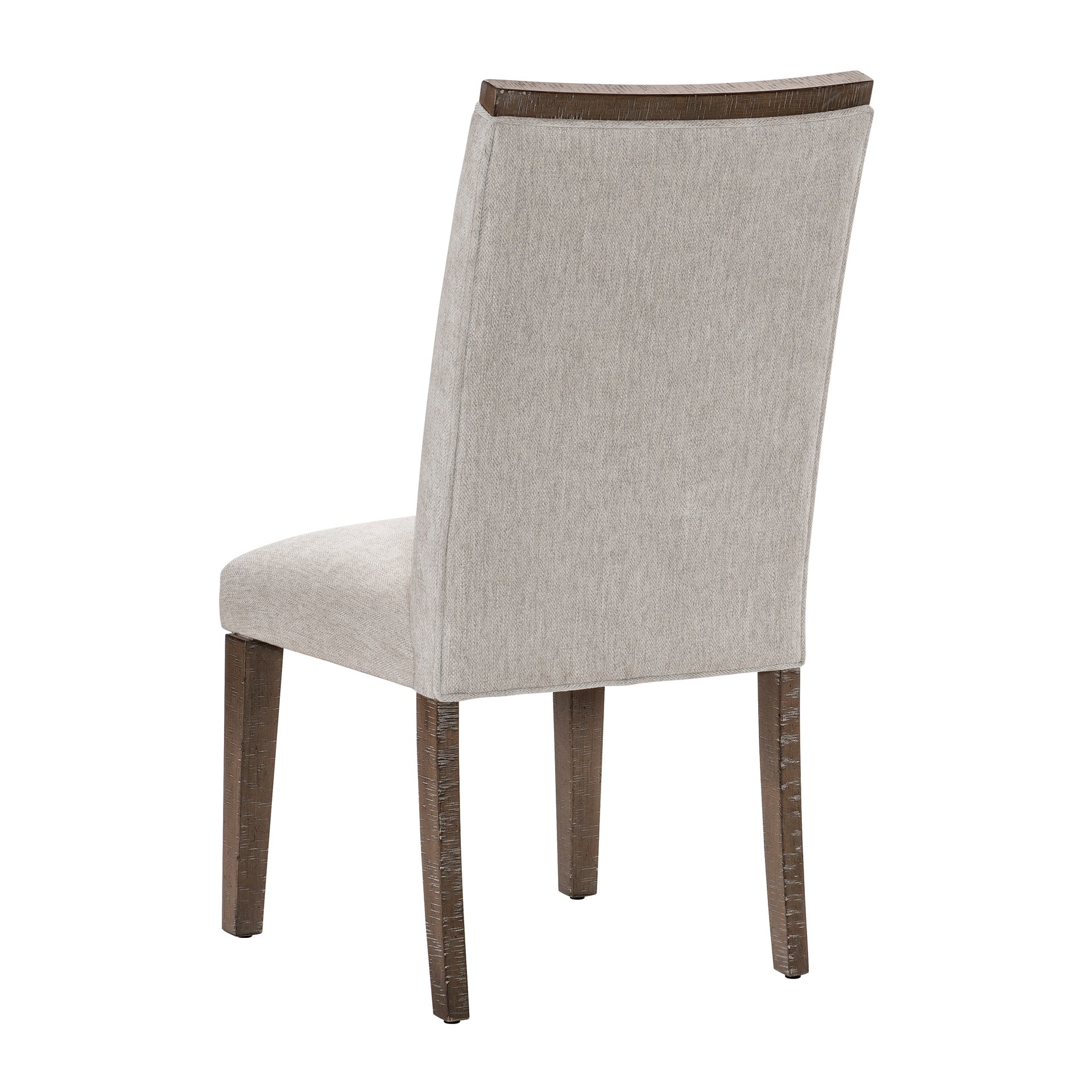 Contemporary Design Dining Side Chairs Set of 2, Brown Finish Wooden Furniture