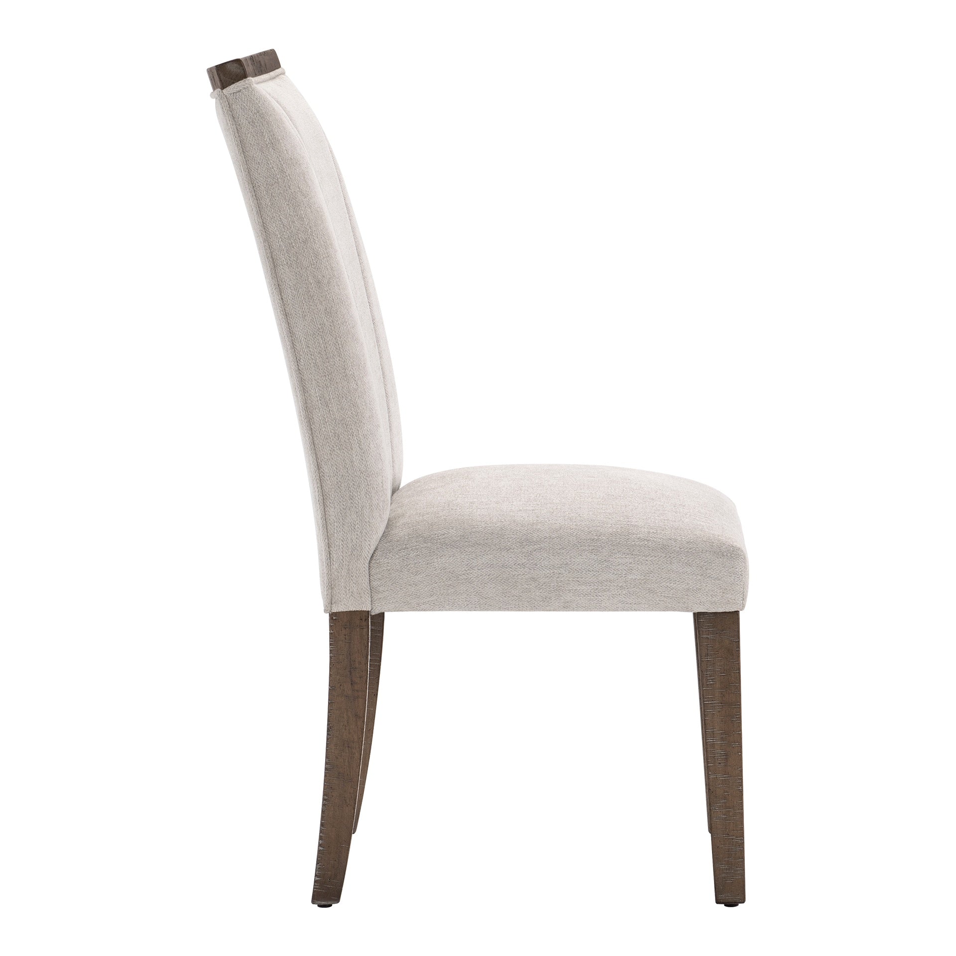 Contemporary Design Dining Side Chairs Set of 2, Brown Finish Wooden Furniture