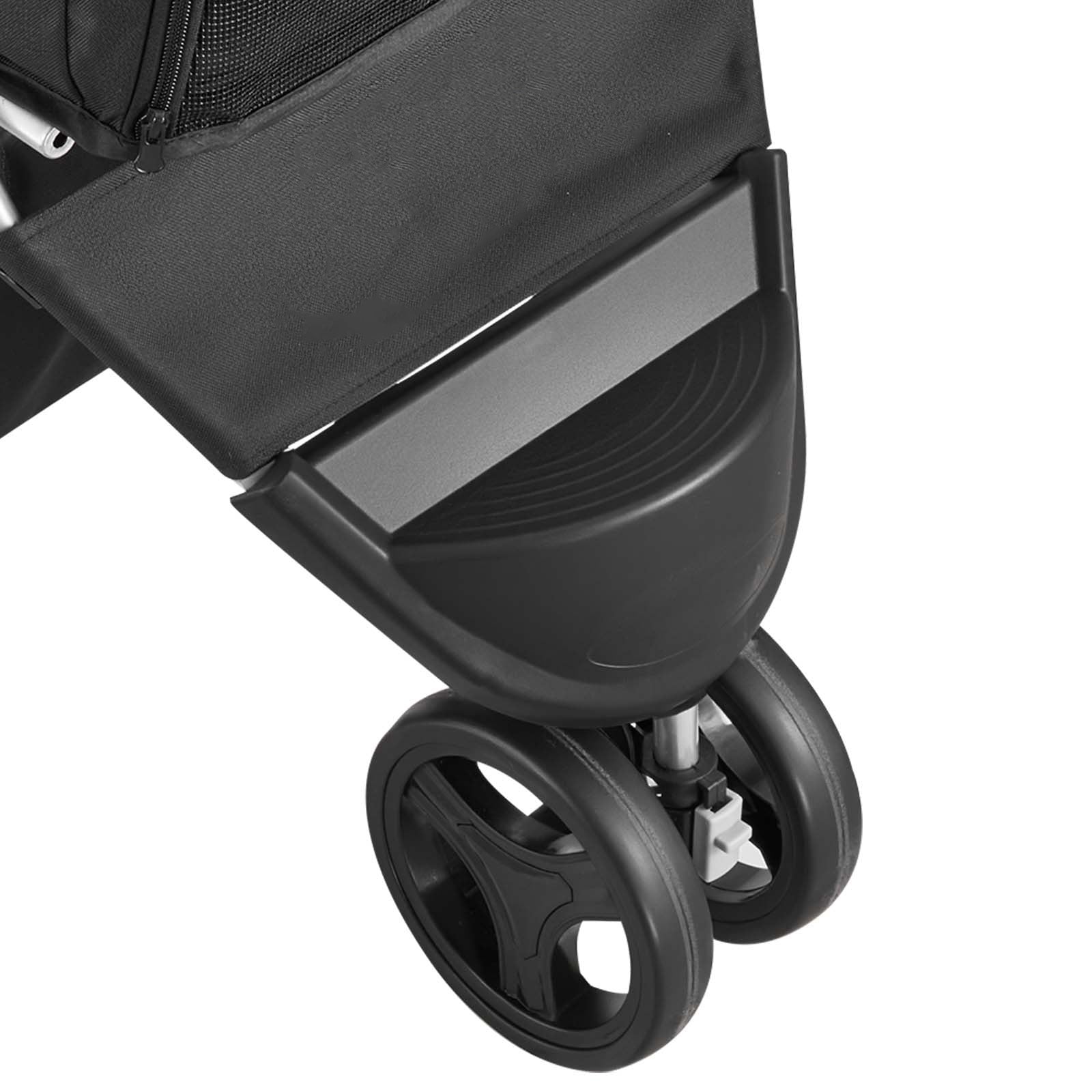 Pet Stroller Foldable 3 Wheels Dog Stroller with Brake up to 35lbs Travel Camp