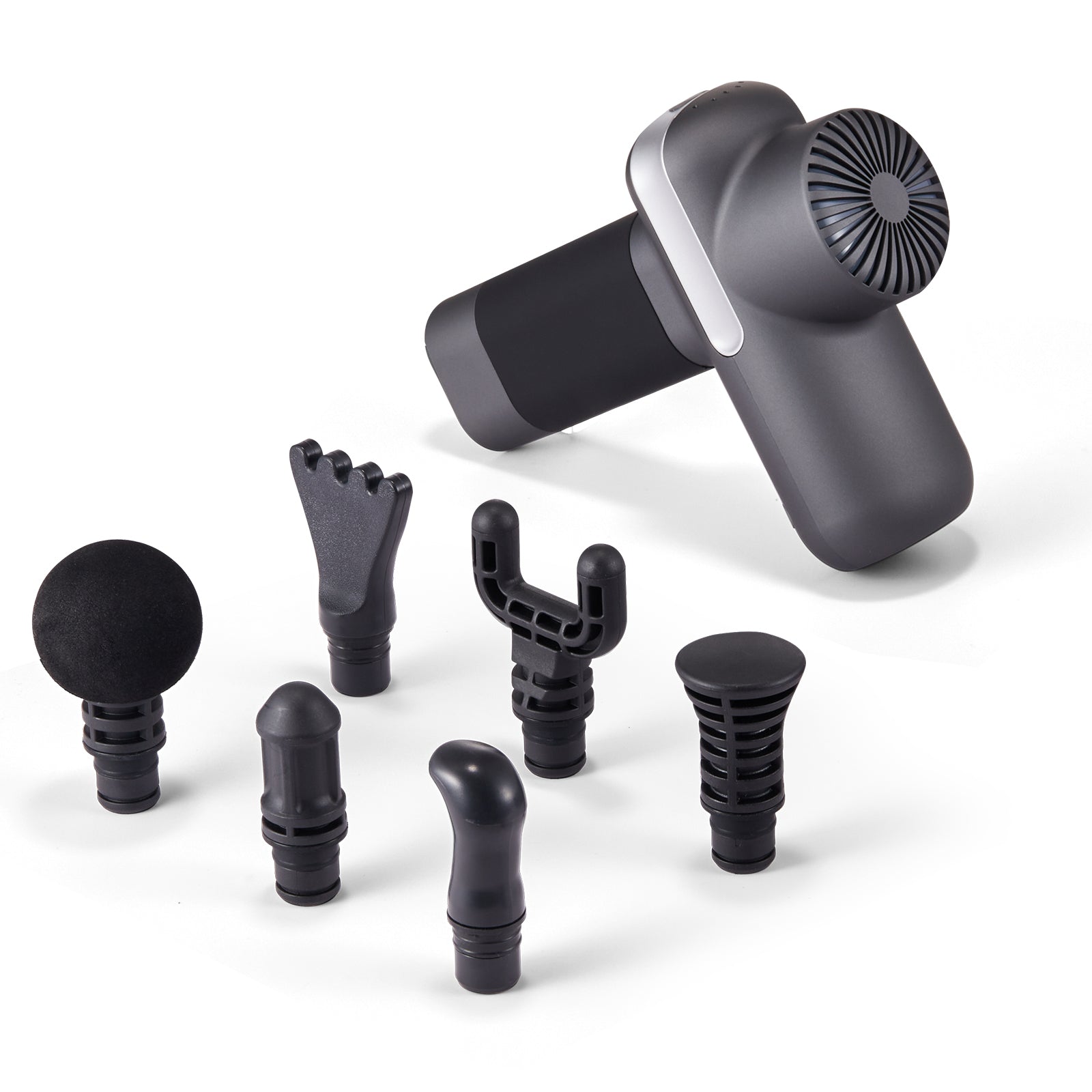 Massage Gun Deep Tissue, Percussion Muscle Massager for Athletes - with 5 Speed Levels & 6 Massage Heads, 7.4V 2500mAh Batteries, Handheld Electric Massage Gun for Pain Relief, Muscle Relaxation