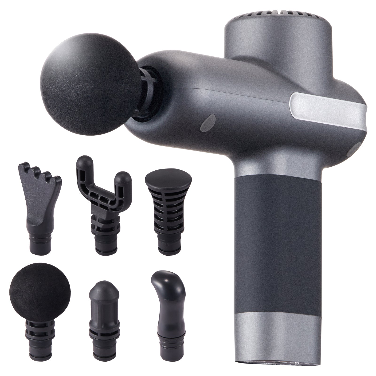 Massage Gun Deep Tissue, Percussion Muscle Massager for Athletes - with 5 Speed Levels & 6 Massage Heads, 7.4V 2500mAh Batteries, Handheld Electric Massage Gun for Pain Relief, Muscle Relaxation