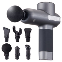Massage Gun Deep Tissue, Percussion Muscle Massager for Athletes - with 5 Speed Levels & 6 Massage Heads, 7.4V 2500mAh Batteries, Handheld Electric Massage Gun for Pain Relief, Muscle Relaxation