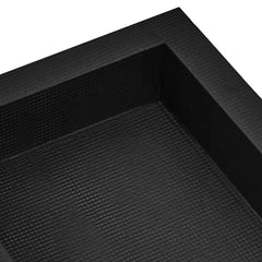 Shower Niche Ready for Tile 16" x 50", Single Shelf Organizer, Square Corners Wall-inserted Niche Recessed, Sealed Protection Modern Soap Storage Niche for Shower Bathroom, Black