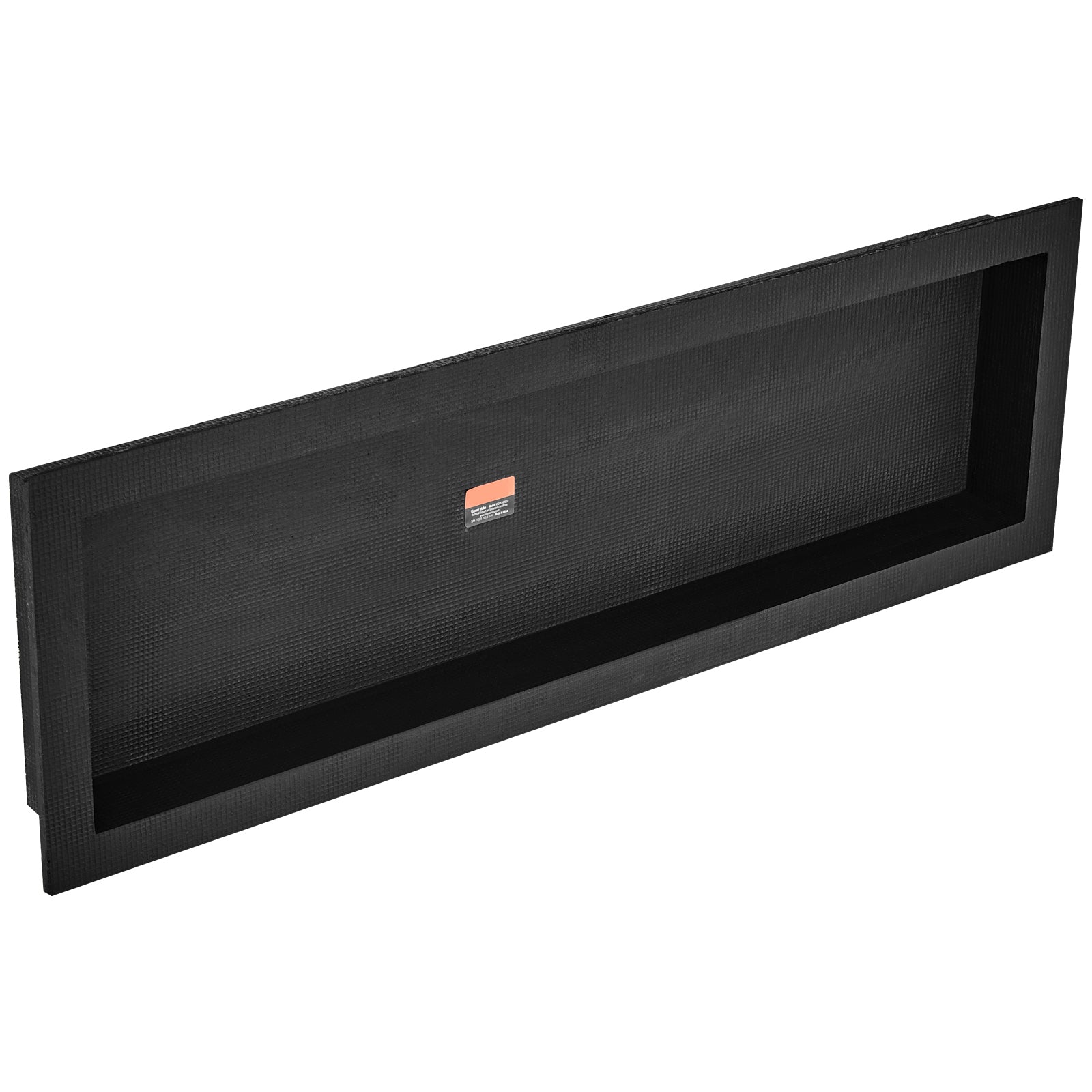Shower Niche Ready for Tile 16" x 50", Single Shelf Organizer, Square Corners Wall-inserted Niche Recessed, Sealed Protection Modern Soap Storage Niche for Shower Bathroom, Black