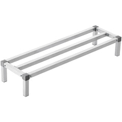 Newly Upgraded！Aluminum Dunnage Rack Stationary Dunnage Rack 48” x 14” x 8” Storage Rack