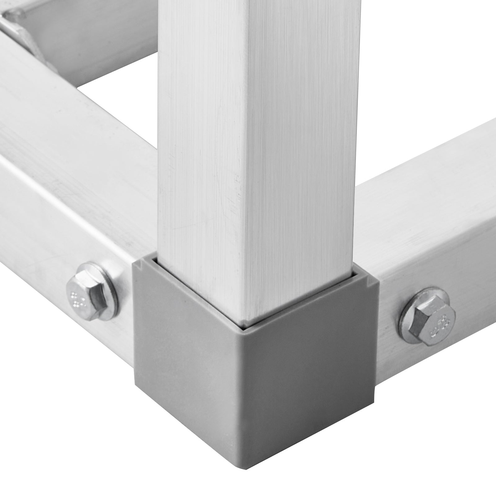 Newly Upgraded！Aluminum Dunnage Rack Stationary Dunnage Rack 48” x 14” x 8” Storage Rack