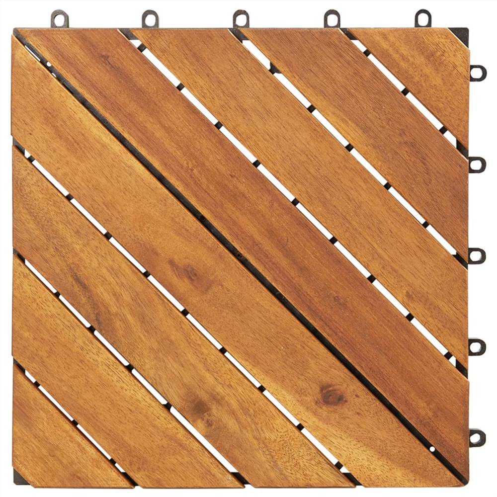 Acacia solid wooddeck tile X08, 10 pack