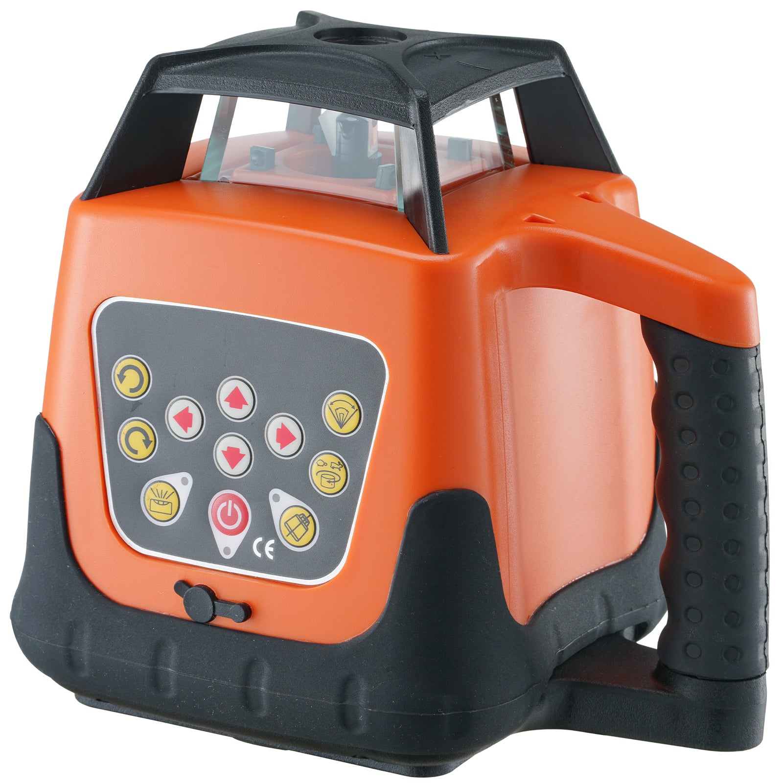Laser Level, 1650ft, 360 Degree Self Leveling Red Cross Line Laser, 5 Rotation Speeds & 4 Scanning Angles Adjustment, IP66 Waterproof Remote Control Manual Self-leveling Mode, Battery Included