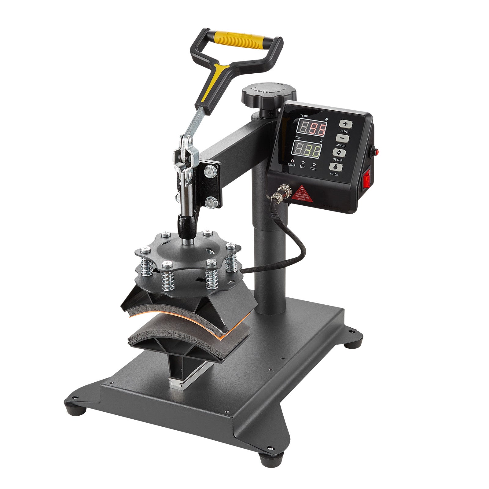 Heat Press Machine Sublimation Machine 15 x 15 Inch 8 In 1 Heat Press Set Black