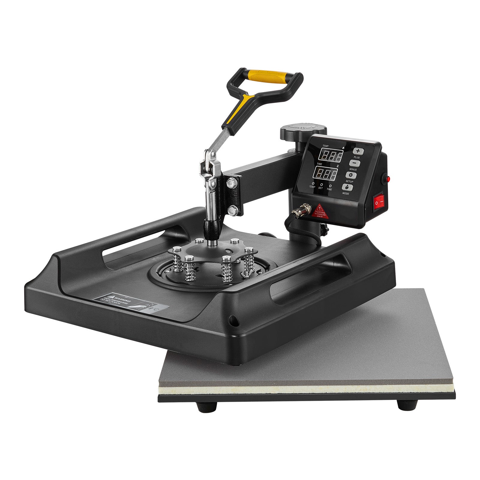 Heat Press Machine Sublimation Machine 15 x 15 Inch 8 In 1 Heat Press Set Black