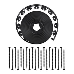 Landscape Edging 100 ft x 1.5 in L-Shaped Plastic Garden Border No Dig